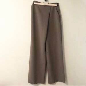 Aritzia Wilfred Wide Leg Taupe Pants